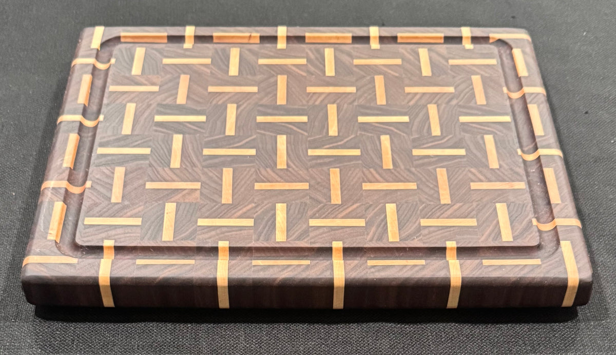 M1047 - Walnut & Maple Weave Cutting Board