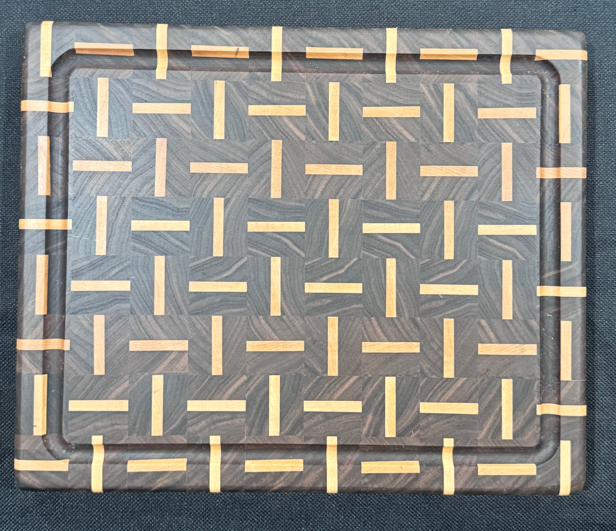 M1047 - Walnut & Maple Weave Cutting Board
